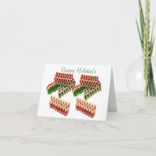 Ribbon Candy Christmas Card