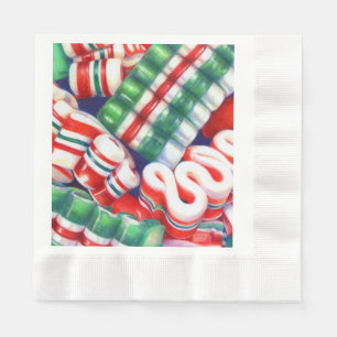 RIBBON CANDY Coined Luncheon Paper Napkins
