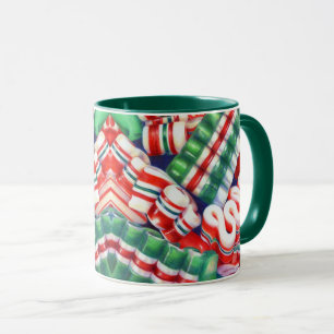 RIBBON CANDY Hunter Green Combo Mug