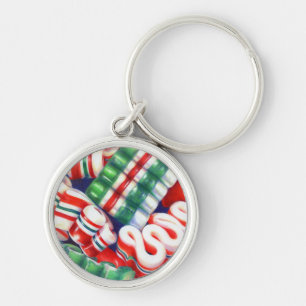 RIBBON CANDY Premium Round Keychain
