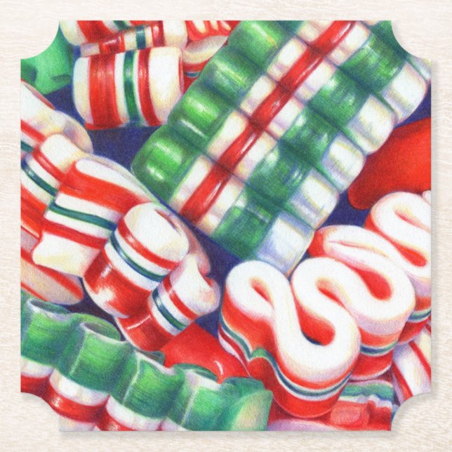 RIBBON CANDY Ticket Paper Coasters (Front)