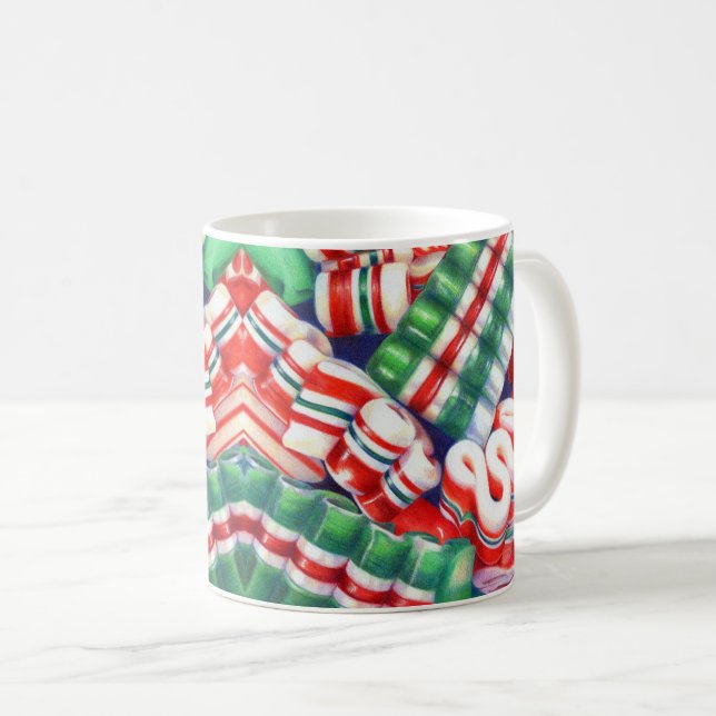 RIBBON CANDY White Mug (Front Right)