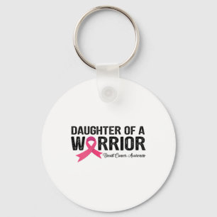 Ribbon Daughter Of A Warrior Breast Cancer Awarene Key Ring