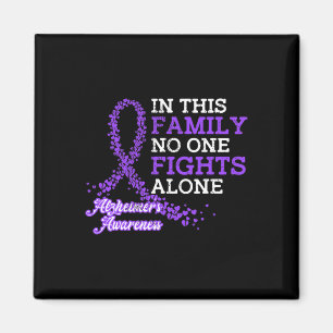 Ribbon Family Alzheimerheimer Awareness Magnet