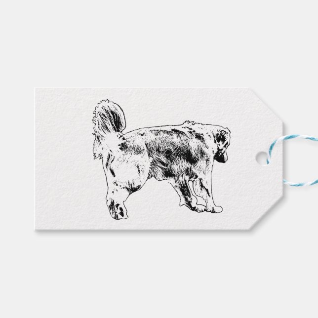 Ribbon Finish Stride Gift Tags (Front (Horizontal))