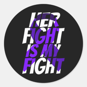 Ribbon For Her Products Opioid Overdose Awareness Classic Round Sticker