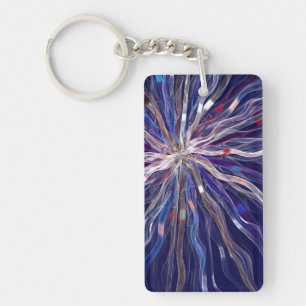 Ribbon Fractal Keychain