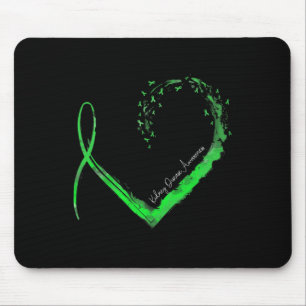 Ribbon Heart Kidney Disease Awareness Mouse Pad