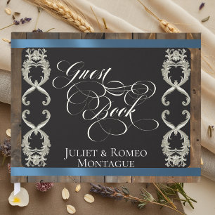 Ribbon & Heart Wedding - Blue Guest Book