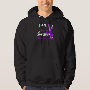 Ribbon I'm A Survivor Domestic Violence Awareness Hoodie