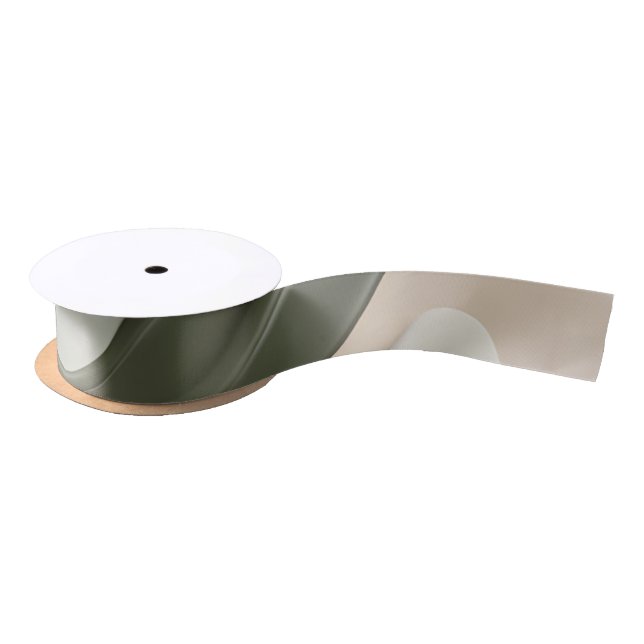 Ribbon in stylish abstract graphic satin ribbon (Spool)