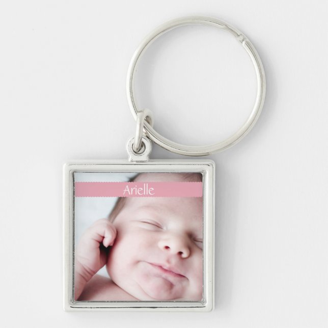 Ribbon Key Chain (pink) (Front)