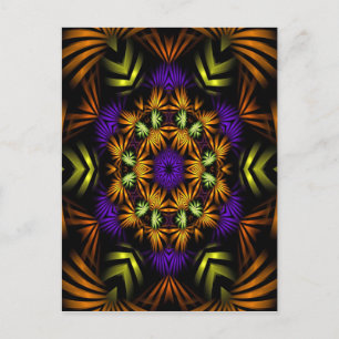 Ribbon Mandala Postcard