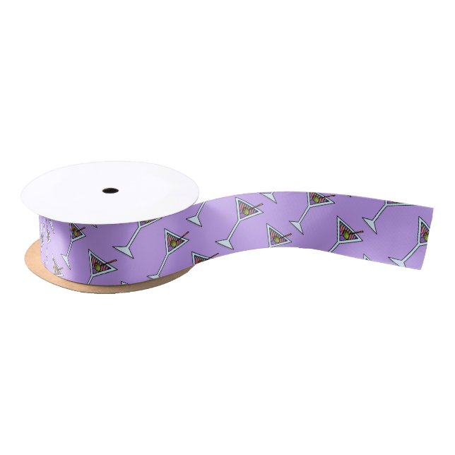 RIBBON - MARTINI DESIGN SATIN RIBBON (Spool)