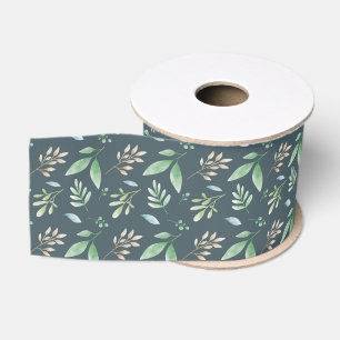 Ribbon - Multi Coloured Foliage Grosgrain Ribbon