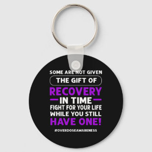 Ribbon. Overdose Awareness 1 Key Ring
