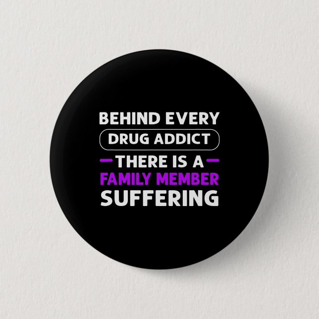 Ribbon. Overdose Awareness  6 Cm Round Badge (Front)
