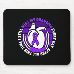 Ribbon Overdose Awareness Miss Grandma Memory Mouse Pad