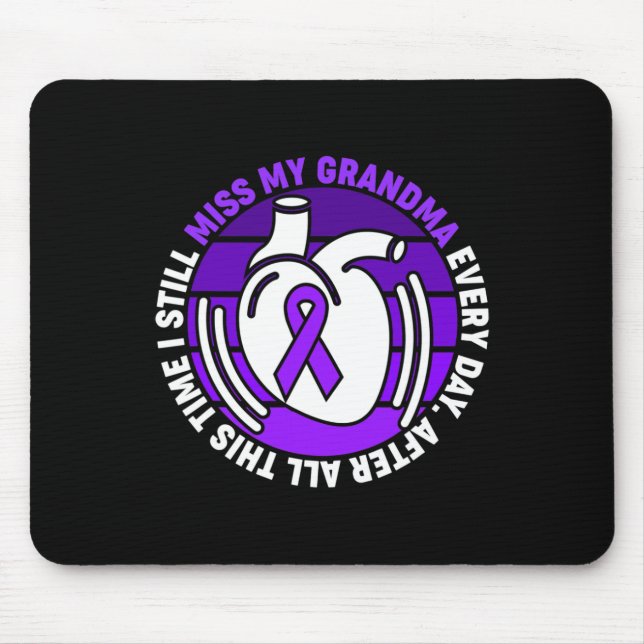 Ribbon Overdose Awareness Miss Grandma Memory  Mouse Pad (Front)
