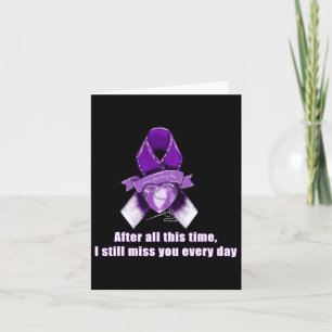 Ribbon Overdose Awareness Miss You Grief Gift Card