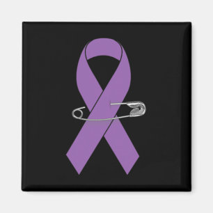 Ribbon Pin- Pancreatic Cancer Awareness Item for W Magnet
