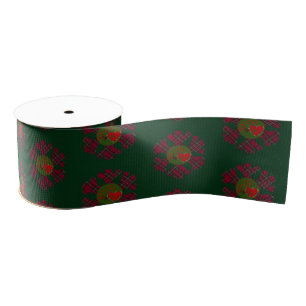Ribbon Plaid Snowflake Grosgrain Ribbon