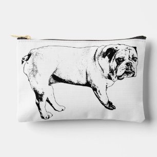 Ribbon-Ready Bulldog Zip Pouch