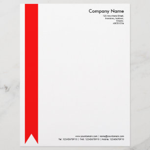 Ribbon - Red Custom Letterhead