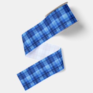ribbon scottish tartan Plaid Clan Scotland Blue Grosgrain Ribbon