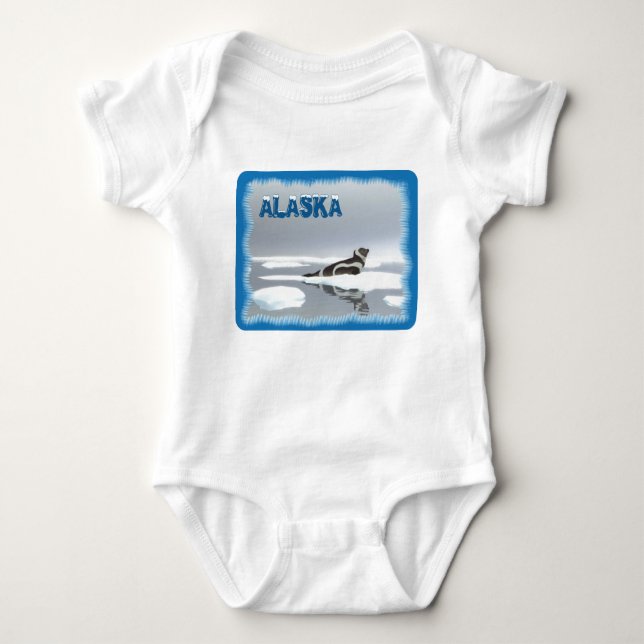 Ribbon Seal On Ice Baby Bodysuit (Front)