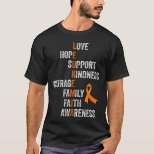 Ribbon Sign Retro Vintage Aml Leukaemia Awareness T-Shirt