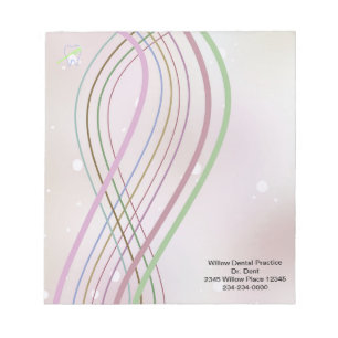 Ribbon Stripes Dental Notepads