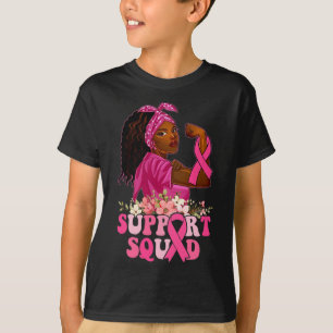 Ribbon Strong Women Support Squad Breast Cancer T-Shirt