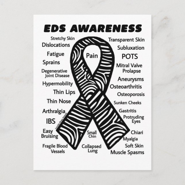 Ribbon/Symptoms...EDS Postcard (Front)