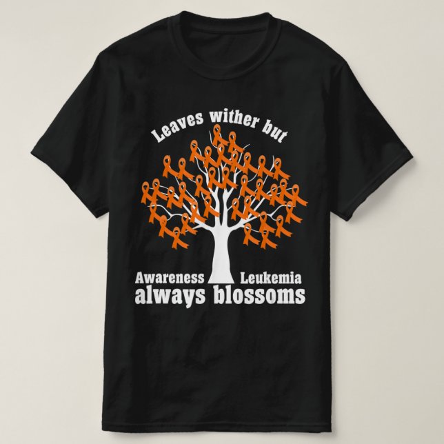 Ribbon Tree  Aml Leukaemia Awareness  T-Shirt (Design Front)