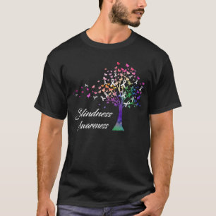 Ribbon Tree Blindness Awareness T-Shirt