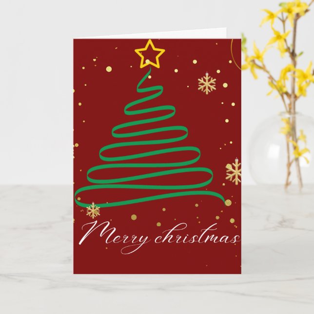 ribbon tree elegance card (Yellow Flower)