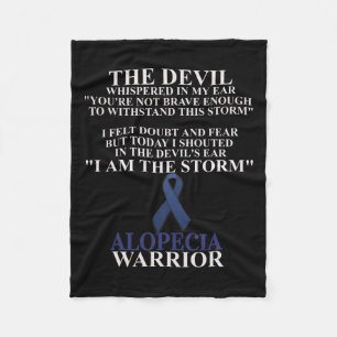 Ribbon Warrior Disease Awareness Faith  Fleece Blanket