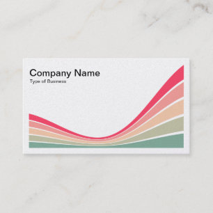 Ribbon Wave - Colours 02b Business Card