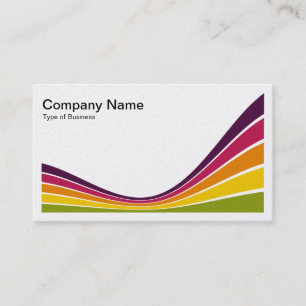 Ribbon Wave - Colours 03a Business Card