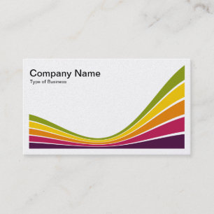 Ribbon Wave - Colours 03b Business Card