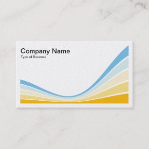 Ribbon Wave - Colours 04a Business Card