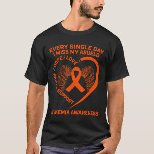 Ribbon Wings Leukaemia Awareness In Memory Of Abue T-Shirt