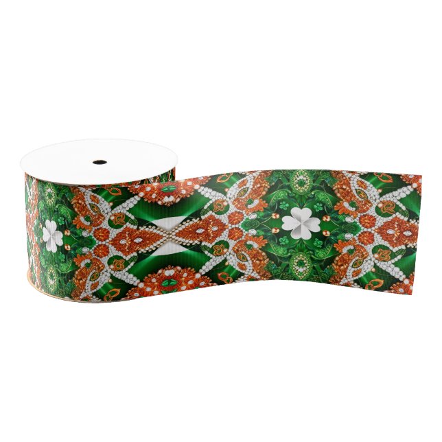 Ribbon with Irish Colours Grosgrain Ribbon (Spool)
