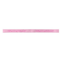 Ribbon With Question: Will You Be My Bridesmaid?