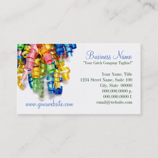 Ribbons Business Cards (Front)