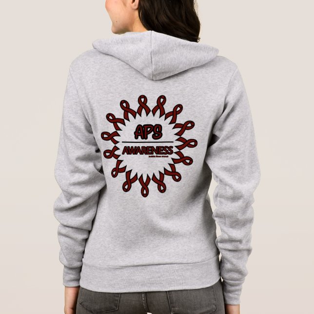 Ribbons/Circle...APS Hoodie (Back)