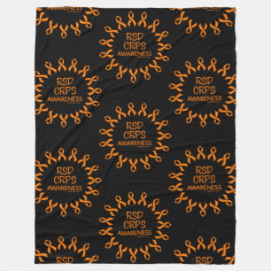 Ribbons/Circle...RSD/CRPS Fleece Blanket