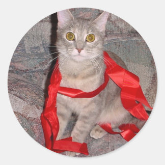 Ribbons Classic Round Sticker