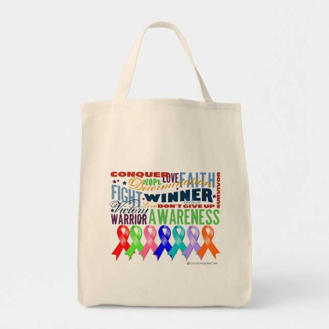 Ribbons For a Cause Tote Bag (Front)